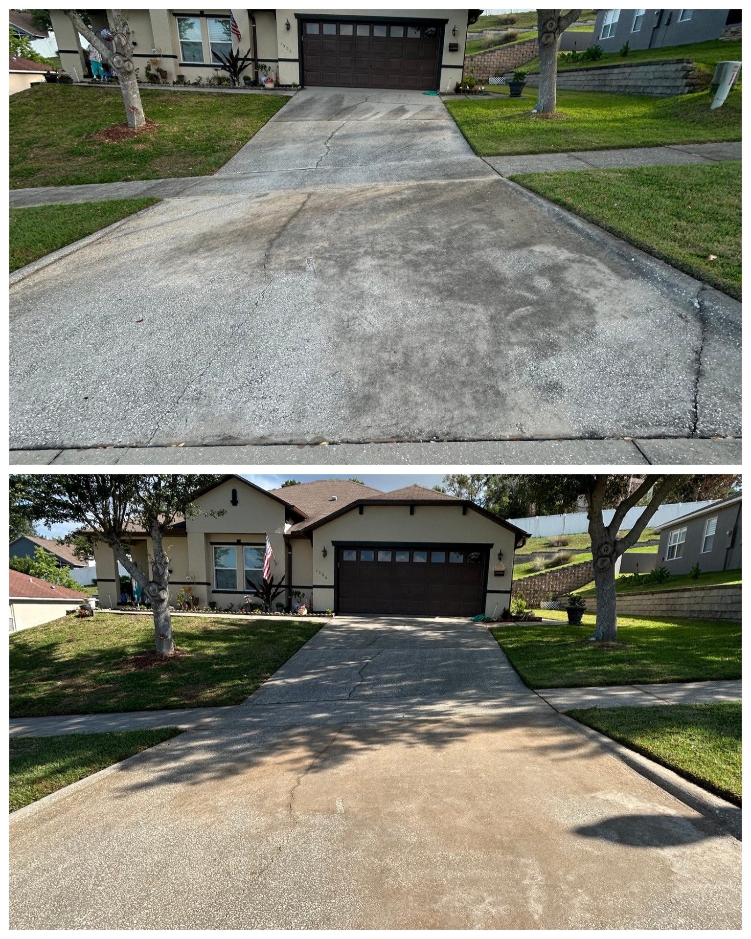 Driveway clean up, Clermont